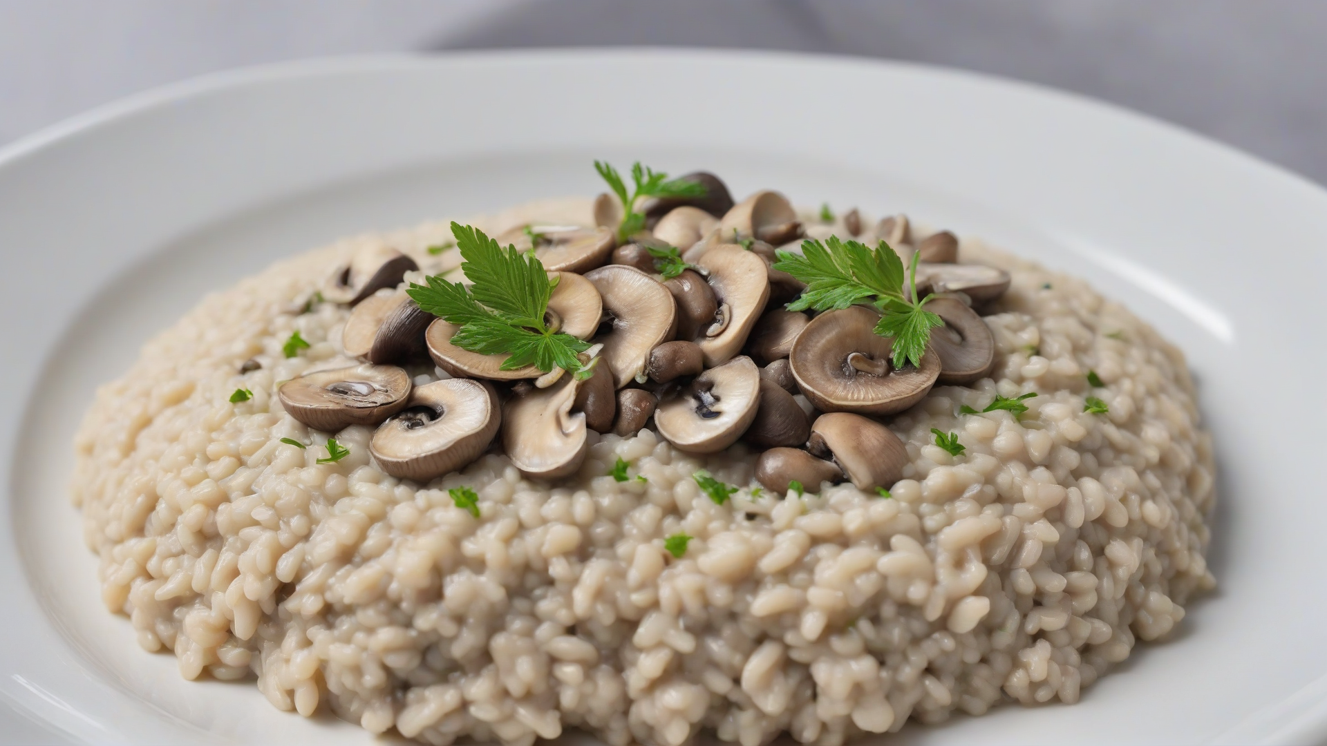 risotto con funghi secchi